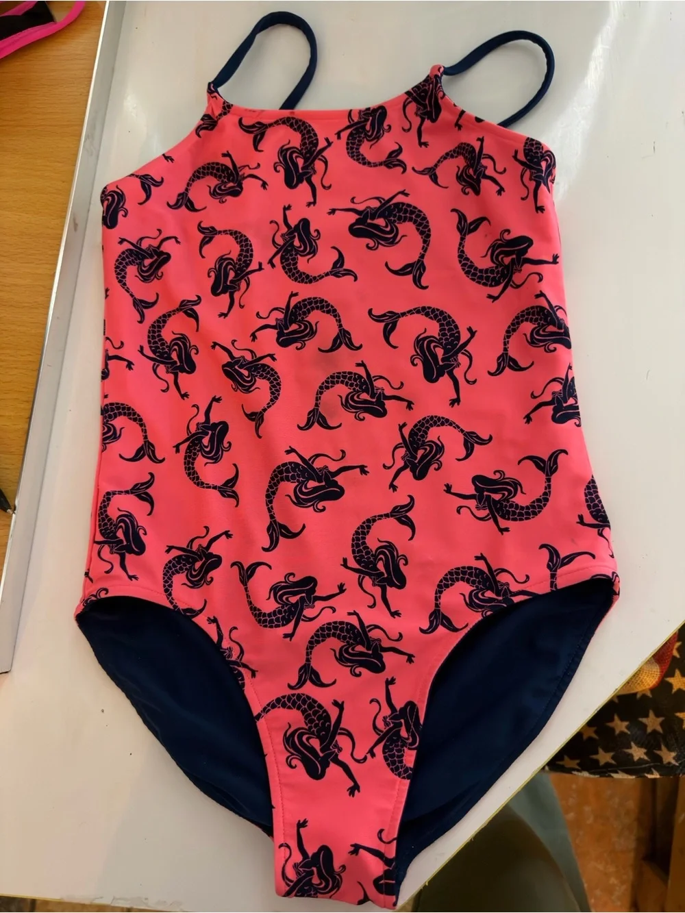 Girls bathing suit Duo ( reversible mermaid, and adorable lilo and stitch